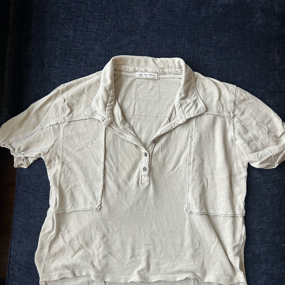 We The Free Light Beige Top